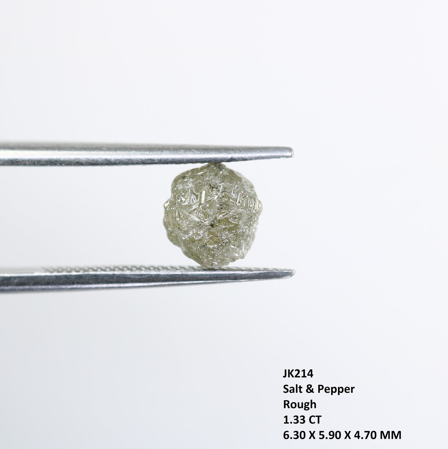 1.33ct Raw Salt And Pepper Diamond For Engagement RingFor Gold Ring Diamonds