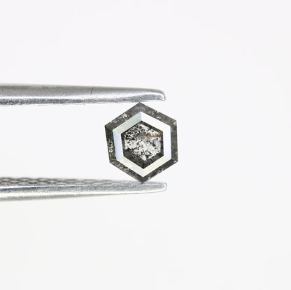 0.29 CT Salt and Pepper Hexagon Cut - Natural Loose Hexagon Shape -Unique Diamond for Ring - Special Gift for Her - Wholesaler of Diamond