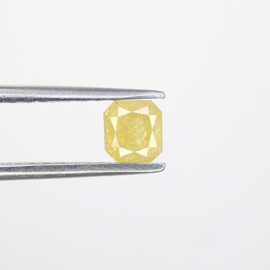 0.48 CT Emerald Cut Salt and Pepper Loose Diamond - Perfect for Wedding Ring - Emerald Cut Diamond for Custom Jewelry