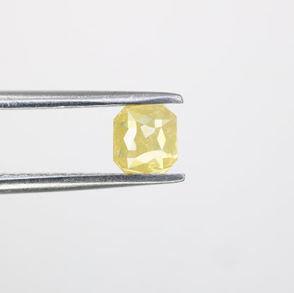0.48 CT Emerald Cut Salt and Pepper Loose Diamond - Perfect for Wedding Ring - Emerald Cut Diamond for Custom Jewelry
