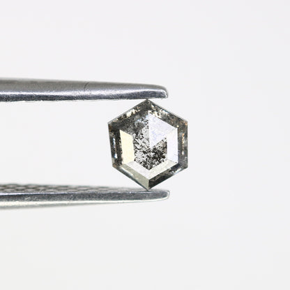 0.29 CT Salt and Pepper Hexagon Cut - Natural Loose Hexagon Shape -Unique Diamond for Ring - Special Gift for Her - Wholesaler of Diamond