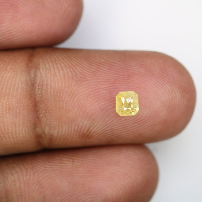 0.48 CT Emerald Cut Salt and Pepper Loose Diamond - Perfect for Wedding Ring - Emerald Cut Diamond for Custom Jewelry
