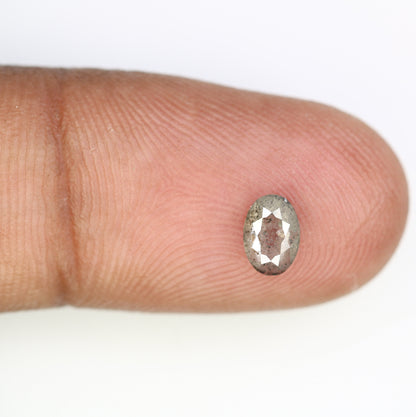 Salt and Pepper Oval Shape Diamond for Ring - Unique Gemstone for Custom Gold Rings & One-of-a-Kind Jewelry Creations