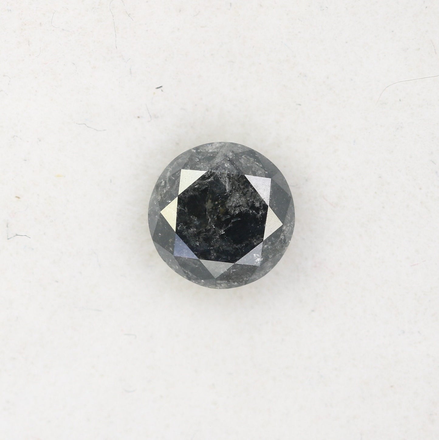 0.85 CT Natural Salt and Pepper Round Brilliant Cut Diamond | Ideal for Rings, Earrings, and Jewelry Making | Wholesale Pricing Available