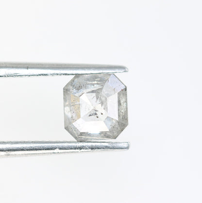 0.72 CT Asscher Cut Salt And Pepper Diamond For Engagement Ring | Gift For Girl Friend | Gift For Wife | Anniversary GiftFor Gold Ring