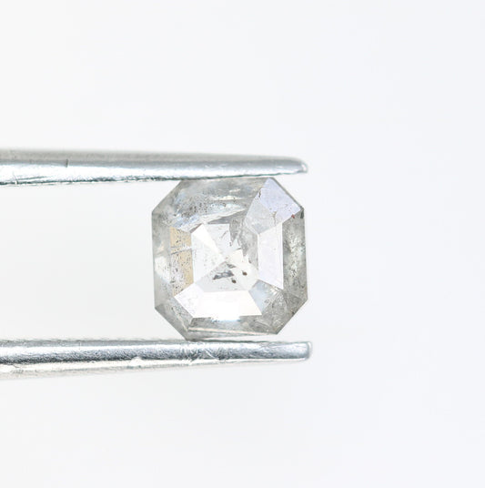 0.72 CT Asscher Cut Salt And Pepper Diamond For Engagement Ring | Gift For Girl Friend | Gift For Wife | Anniversary GiftFor Gold Ring