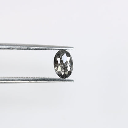 Natural Salt and Pepper Oval Cut Diamond for Earrings, Necklaces & Jewelry Making - Wholesale Price for Unique Gemstone Creations