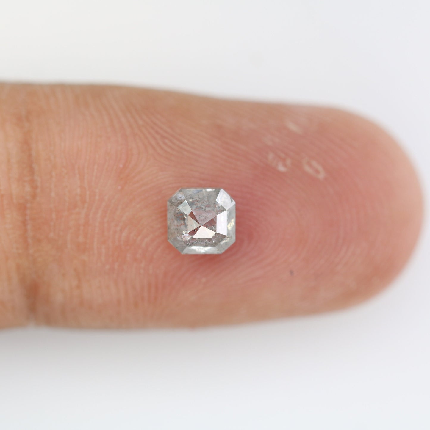 0.72 CT Asscher Cut Salt And Pepper Diamond For Engagement Ring | Gift For Girl Friend | Gift For Wife | Anniversary GiftFor Gold Ring