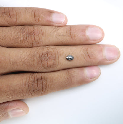 Natural Salt and Pepper Oval Cut Diamond for Earrings, Necklaces & Jewelry Making - Wholesale Price for Unique Gemstone Creations