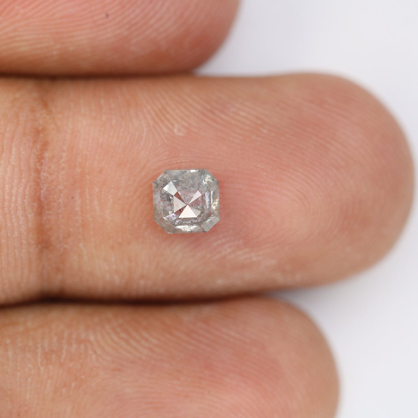 0.72 CT Asscher Cut Salt And Pepper Diamond For Engagement Ring | Gift For Girl Friend | Gift For Wife | Anniversary GiftFor Gold Ring