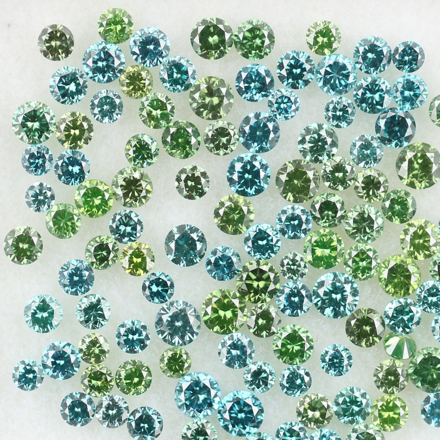 Natural Loose Blue Round Diamond | Ideal for Eternity Rings and Custom Gold Jewelry | Multi-Color Diamond Options