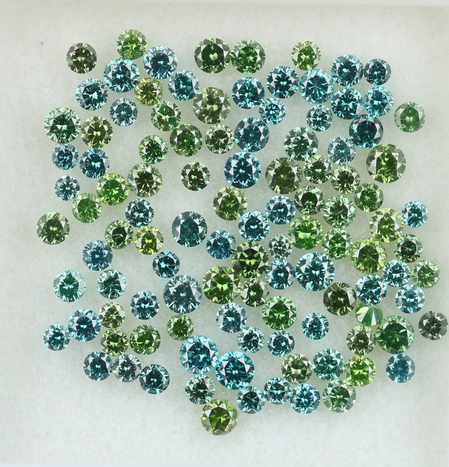 Natural Loose Blue Round Diamond | Ideal for Eternity Rings and Custom Gold Jewelry | Multi-Color Diamond Options
