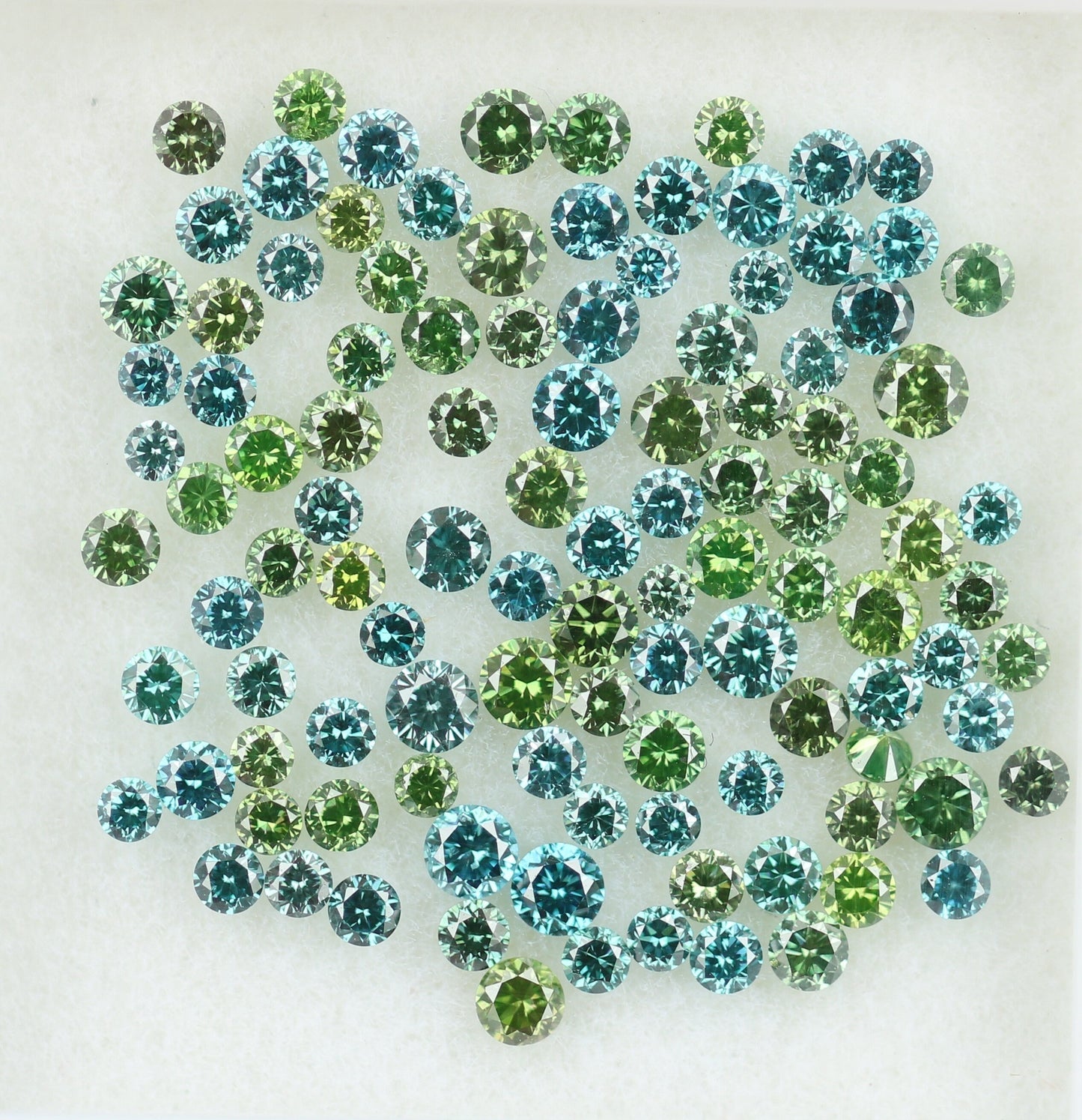Natural Loose Blue Round Diamond | Ideal for Eternity Rings and Custom Gold Jewelry | Multi-Color Diamond Options