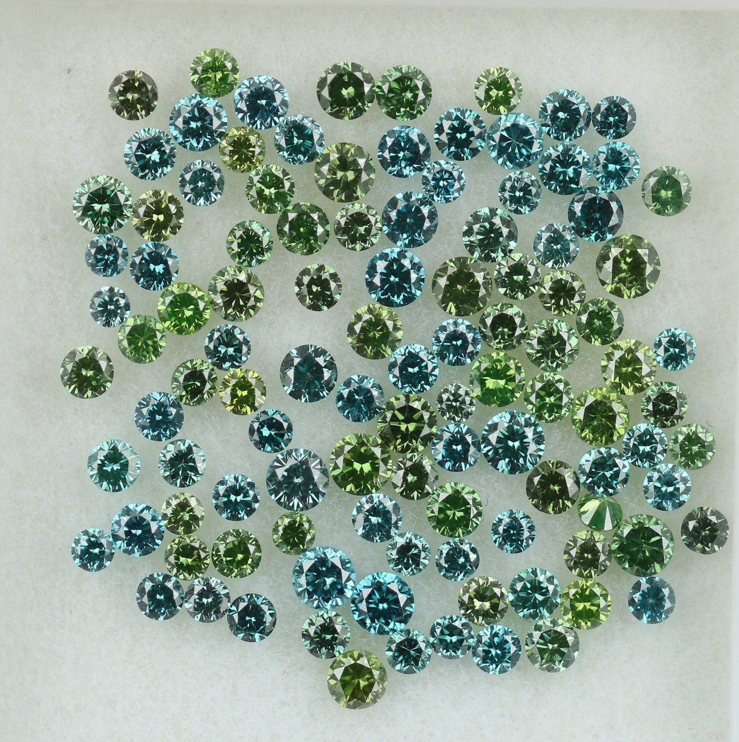 Natural Loose Blue Round Diamond | Ideal for Eternity Rings and Custom Gold Jewelry | Multi-Color Diamond Options