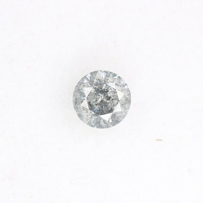 0.42 CT Natural Round Brilliant Cut Salt and Pepper Diamond | Ideal for Engagement Rings, and Perfect Gift for Wife, Daughter, or Girlfriend