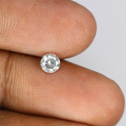 0.43 CT Loose Round Brilliant Cut Salt and Pepper Diamond | Ideal for Engagement Rings and Custom Gold Jewelry