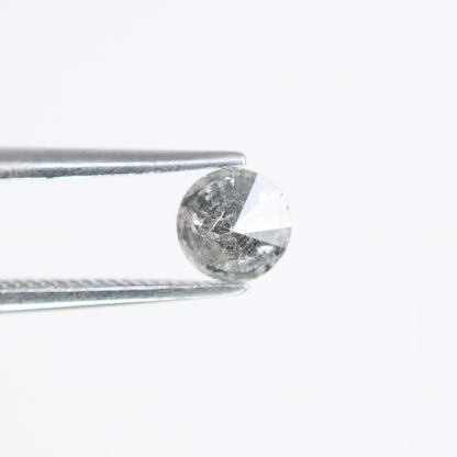 0.42 CT Natural Round Brilliant Cut Salt and Pepper Diamond | Ideal for Engagement Rings, and Perfect Gift for Wife, Daughter, or Girlfriend