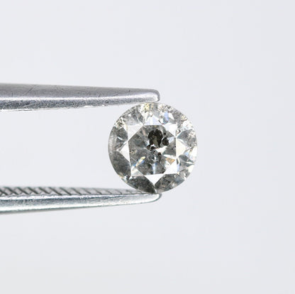 0.44 CT Loose Round Brilliant Cut Salt and Pepper Diamond | Perfect for Engagement Rings and Gifts for Wife, Girlfriend, or Mother