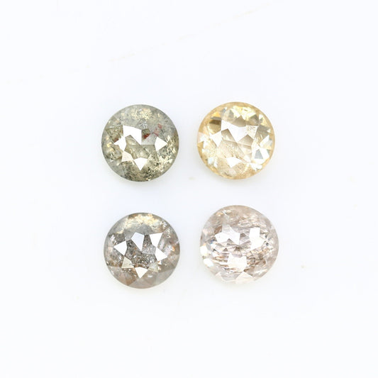 1.24 CT Unique Multi Round Rose Cut 4.00 MM Galaxy Melee Diamond For Engagement Ring ll Gift For Mother ll Gift For Daughter ll Gift For Her