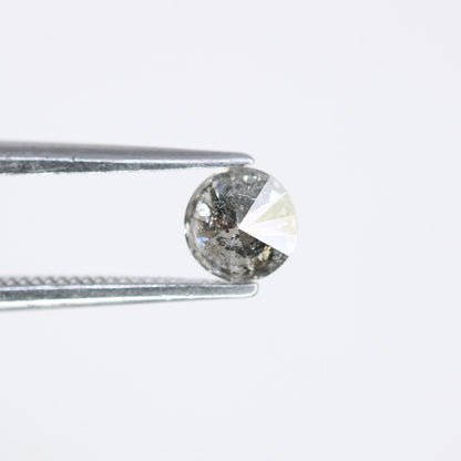 0.44 CT Loose Round Brilliant Cut Salt and Pepper Diamond | Perfect for Engagement Rings and Gifts for Wife, Girlfriend, or Mother