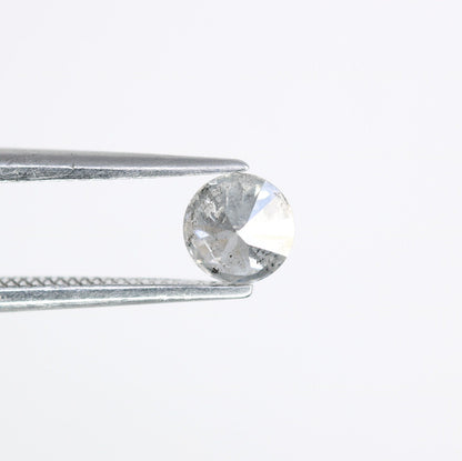 0.43 CT Loose Round Brilliant Cut Salt and Pepper Diamond | Ideal for Engagement Rings and Custom Gold Jewelry
