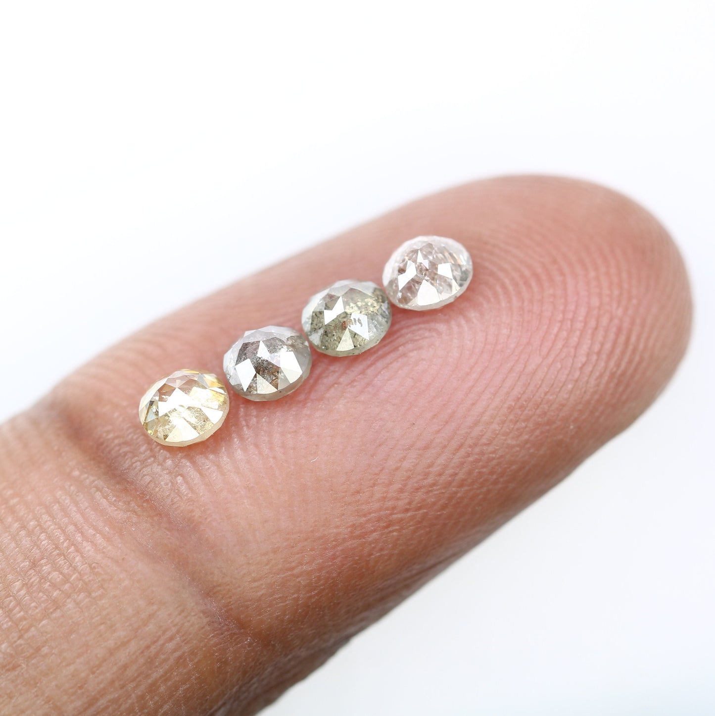 1.24 CT Unique Multi Round Rose Cut 4.00 MM Galaxy Melee Diamond For Engagement Ring ll Gift For Mother ll Gift For Daughter ll Gift For Her