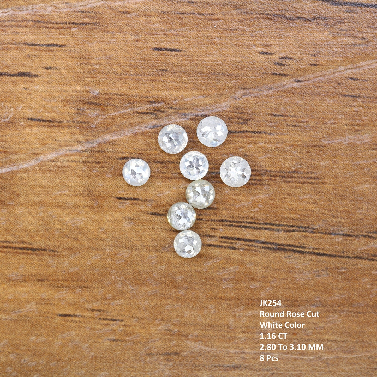 Natural White 1.16 CT 2.80 MM Polished Round Rose Cut Loose Galaxy Diamond For Wedding Necklace ll Gift From Bridemaids ll Gift From Bestie
