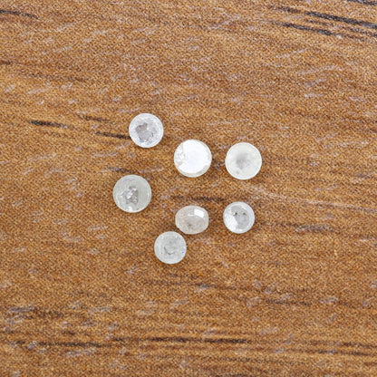 2.00 MM Rose Cut Round Natural White Loose Galaxy Real Diamond For Wedding Eternity Band ll Gift For Bride To Be ll Gift For Best Friend