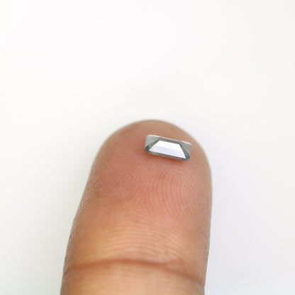 6 MM Emerald Cut Loose Diamond - Salt and Pepper Emerald Shape Diamond - Emerald For Wedding Ring - LABORDAY Offer - Customize Jewelry