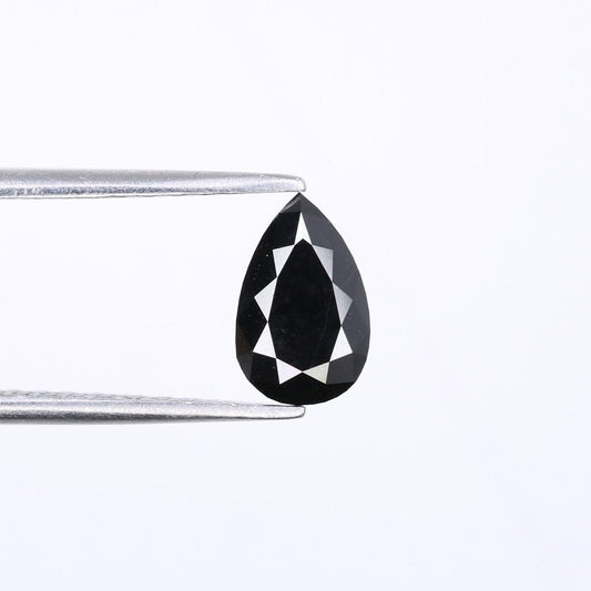 1.13 CT Pear Shape 8.30 MM Black Loose Galaxy Diamond for Engagement Ring | Perfect Gift for Her | Stylish Pear Diamond Band for Gold Ring