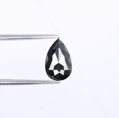 1.13 CT Pear Shape 8.30 MM Black Loose Galaxy Diamond for Engagement Ring | Perfect Gift for Her | Stylish Pear Diamond Band for Gold Ring