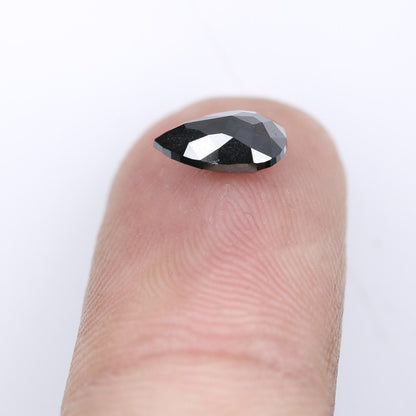 1.13 CT Pear Shape 8.30 MM Black Loose Galaxy Diamond for Engagement Ring | Perfect Gift for Her | Stylish Pear Diamond Band for Gold Ring