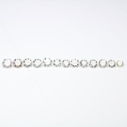 Natural Loose Round Brilliant Cut Diamond | Ideal for Eternity Rings | Conflict-Free Salt and Pepper Diamonds | Genuine Natural Diamonds