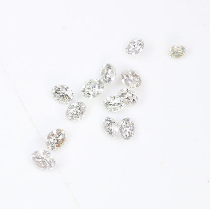Natural Loose Round Brilliant Cut Diamond | Ideal for Eternity Rings | Conflict-Free Salt and Pepper Diamonds | Genuine Natural Diamonds