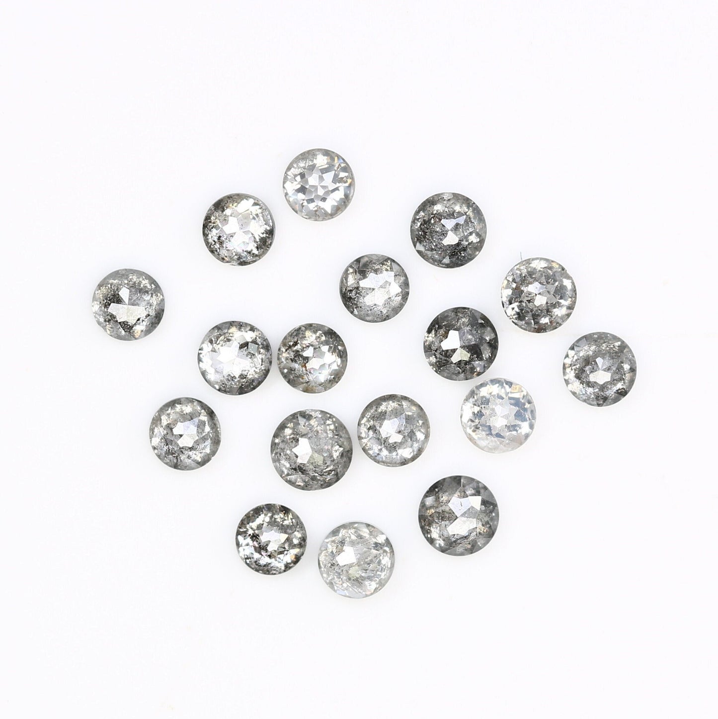 1.18 CT Salt And Pepper Round Rose Cut Diamond For Engagement Bracelet ll Gift For Girlfriend ll Gift For Mother ll Gift For Wife Diamonds