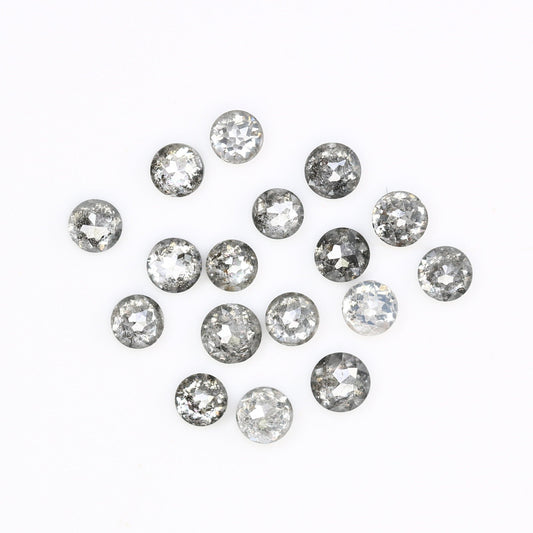 1.18 CT Salt And Pepper Round Rose Cut Diamond For Engagement Bracelet ll Gift For Girlfriend ll Gift For Mother ll Gift For Wife Diamonds