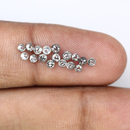 1.18 CT Salt And Pepper Round Rose Cut Diamond For Engagement Bracelet ll Gift For Girlfriend ll Gift For Mother ll Gift For Wife Diamonds