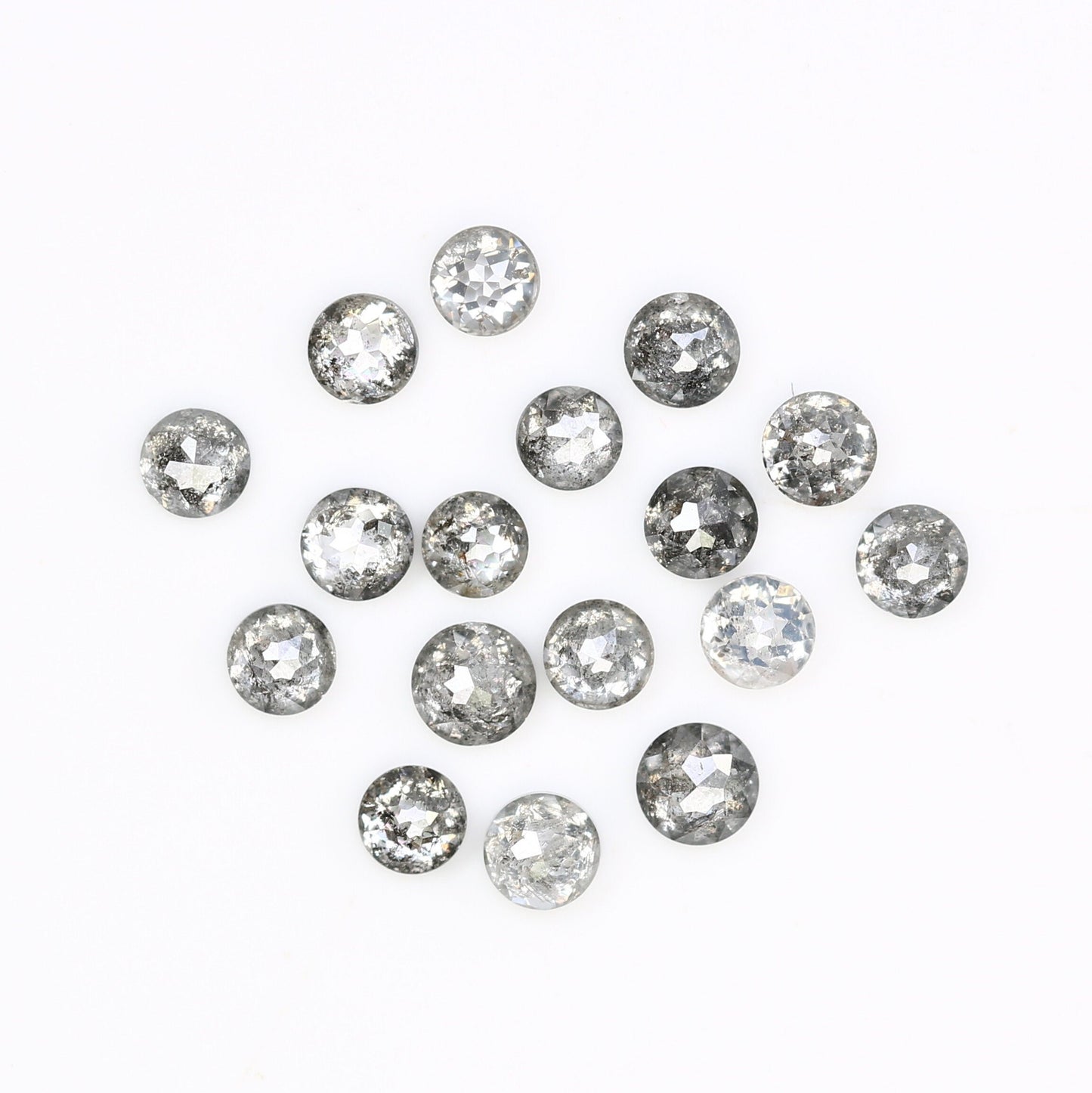 1.18 CT Salt And Pepper Round Rose Cut Diamond For Engagement Bracelet ll Gift For Girlfriend ll Gift For Mother ll Gift For Wife Diamonds