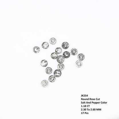 1.18 CT Salt And Pepper Round Rose Cut Diamond For Engagement Bracelet ll Gift For Girlfriend ll Gift For Mother ll Gift For Wife Diamonds