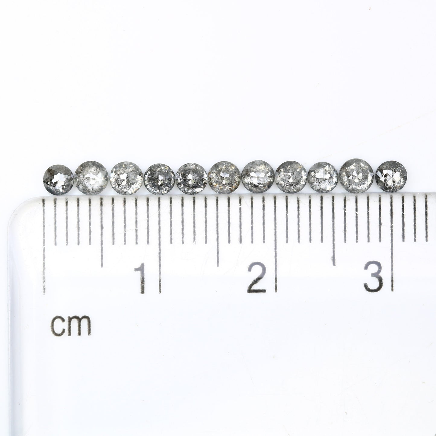 1.24 CT Salt And Pepper Rose Cut Round Diamond For Wedding Ring ll Birthday Gift ll Anniversary Gift ll Engagement Gift ll Wedding Gift