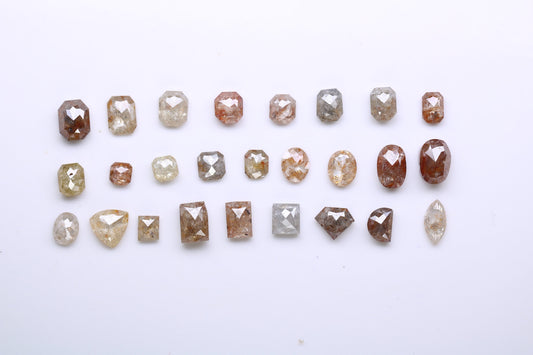0.28 to 1.25 CT Mixed Shape Fancy Loose Diamonds | Natural Salt and Pepper Diamonds on Sale | Elegant Jewelry Gifts for Women