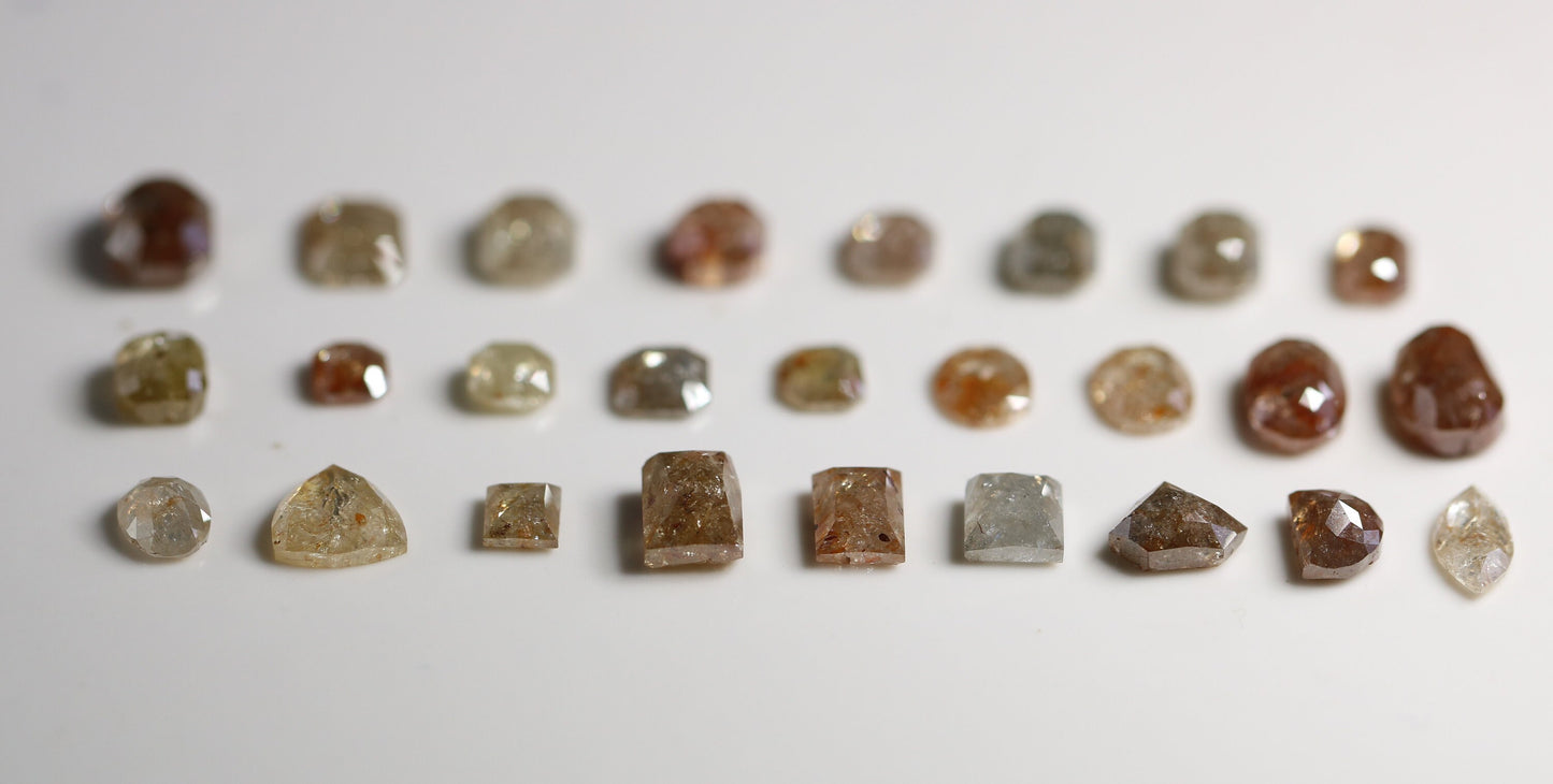 0.28 to 1.25 CT Mixed Shape Fancy Loose Diamonds | Natural Salt and Pepper Diamonds on Sale | Elegant Jewelry Gifts for Women
