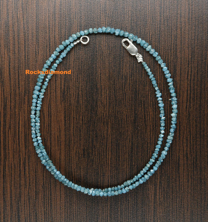 Blue Diamond Beads | Faceted AAA Quality Loose Gems for Retro & Crystal Necklaces | Unique Jewelry Making Supplies  DIY Craft Beads