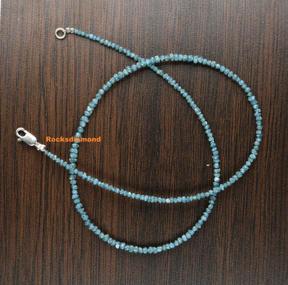 Blue Diamond Beads | Faceted AAA Quality Loose Gems for Retro & Crystal Necklaces | Unique Jewelry Making Supplies  DIY Craft Beads