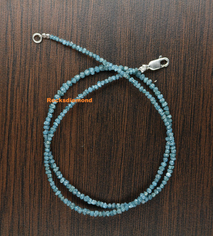 Blue Diamond Beads | Faceted AAA Quality Loose Gems for Retro & Crystal Necklaces | Unique Jewelry Making Supplies  DIY Craft Beads