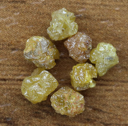1.79 Ct Yellow Natural African diamond - raw diamond chunks - Salt and Pepper Diamond - For Uncut Diamond Gold Ring - Special Gift