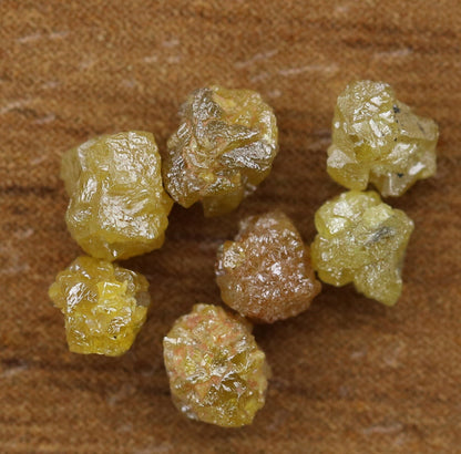 1.79 Ct Yellow Natural African diamond - raw diamond chunks - Salt and Pepper Diamond - For Uncut Diamond Gold Ring - Special Gift