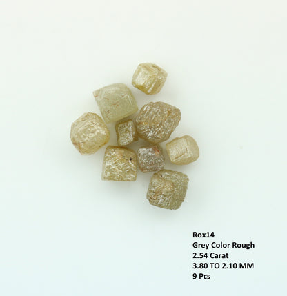2.54 CT Natural African Cube Diamond - Raw Diamond - Salt and Pepper Diamond - For Uncut Diamond Gold Ring - Special Gift - Fancy uncut