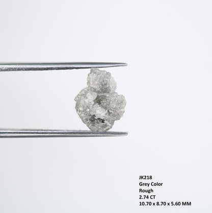 2.74 CT Natural African diamond - Raw Diamond - raw diamond chunks - Salt and Pepper Diamond - For Uncut Diamond Gold Ring - Special Gift