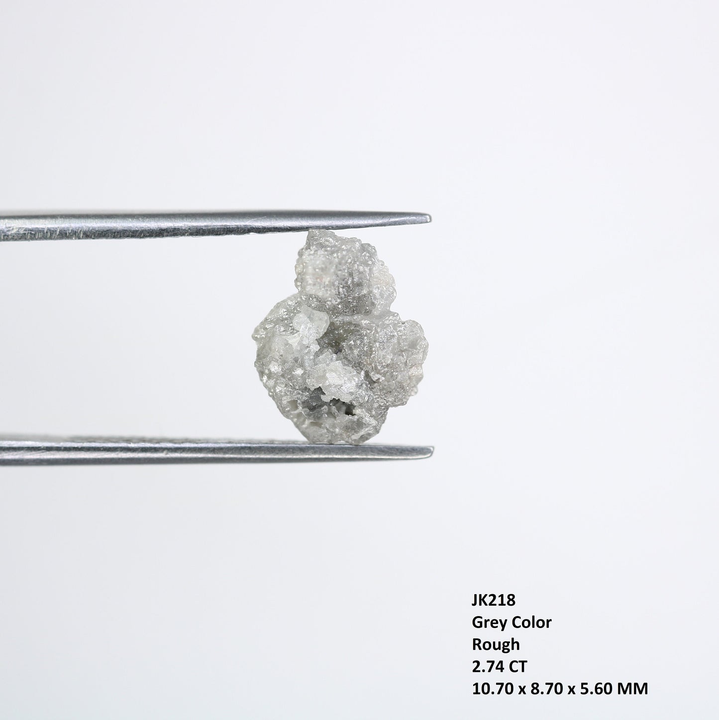 2.74 CT Natural African diamond - Raw Diamond - raw diamond chunks - Salt and Pepper Diamond - For Uncut Diamond Gold Ring - Special Gift